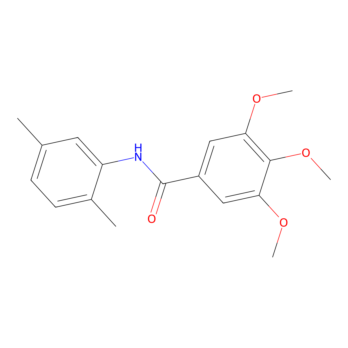N-(2,5-dimethylphenyl)-3,4,5-trimethoxybenzamide molecular structure, CAS 300825-96-1