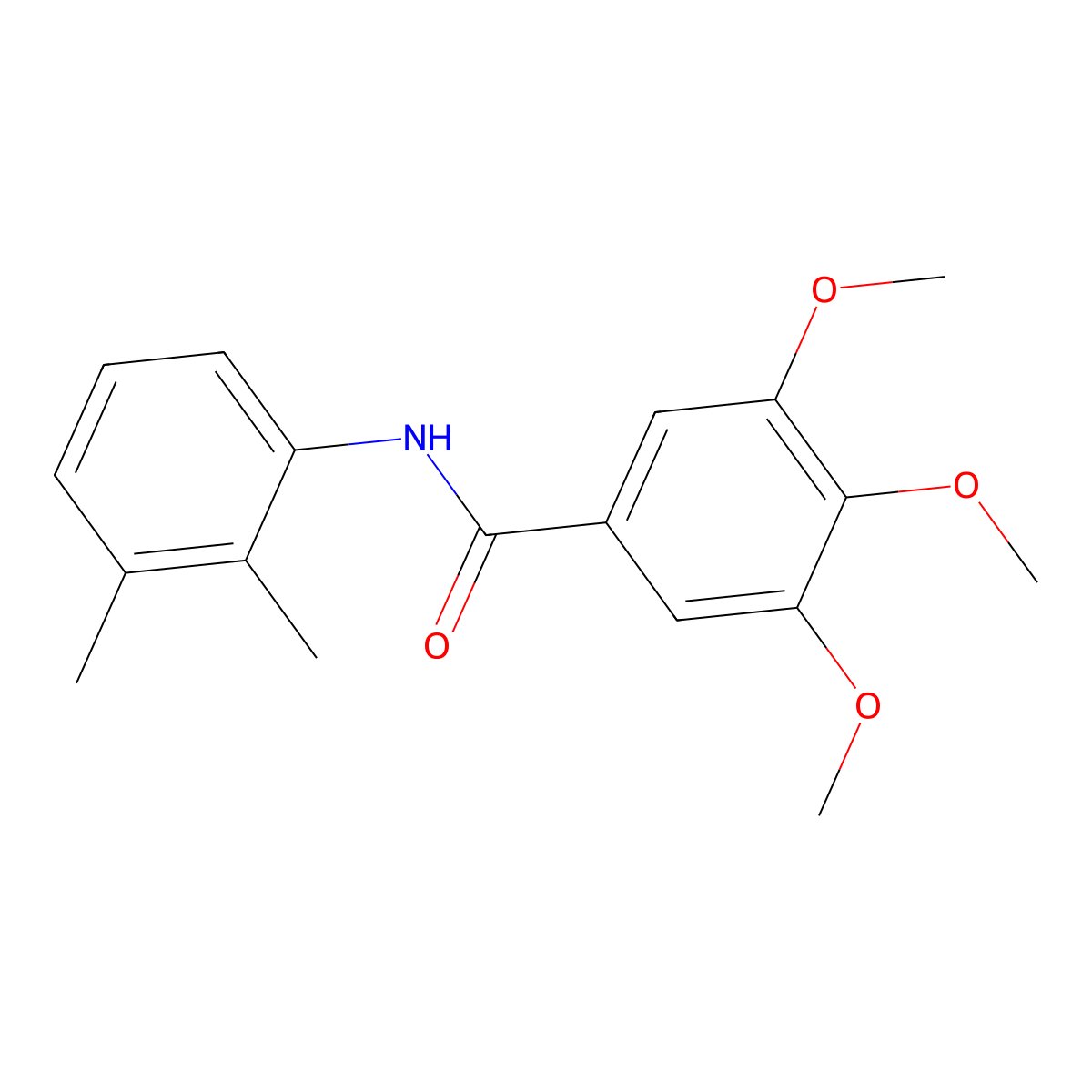 N-(2,3-dimethylphenyl)-3,4,5-trimethoxybenzamide molecular structure, CAS 300825-97-2