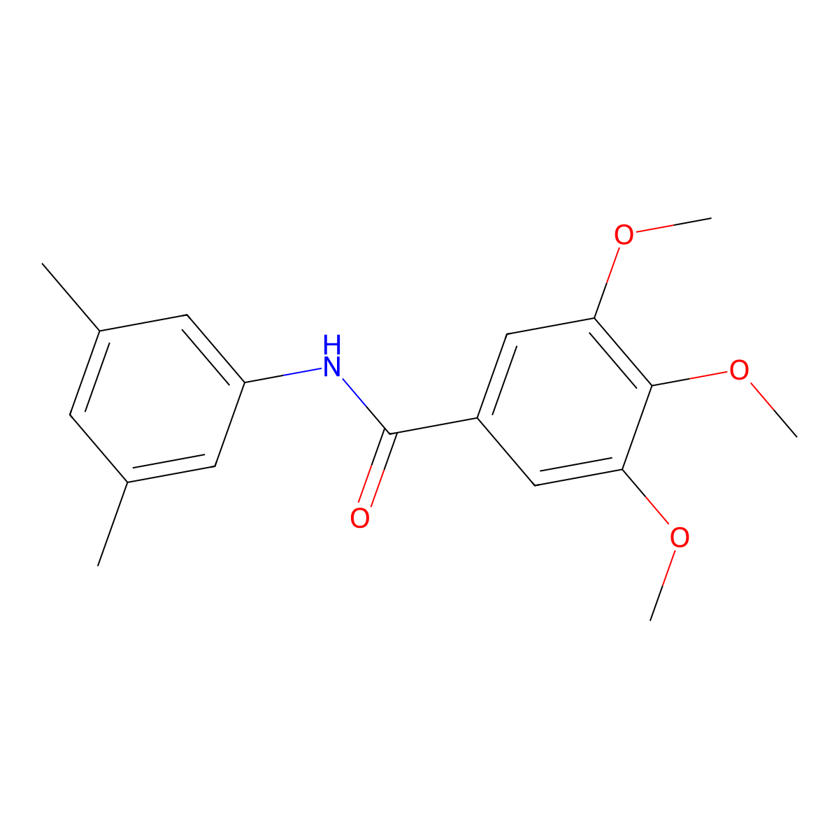 N-(3,5-dimethylphenyl)-3,4,5-trimethoxybenzamide molecular structure, CAS 300825-98-3