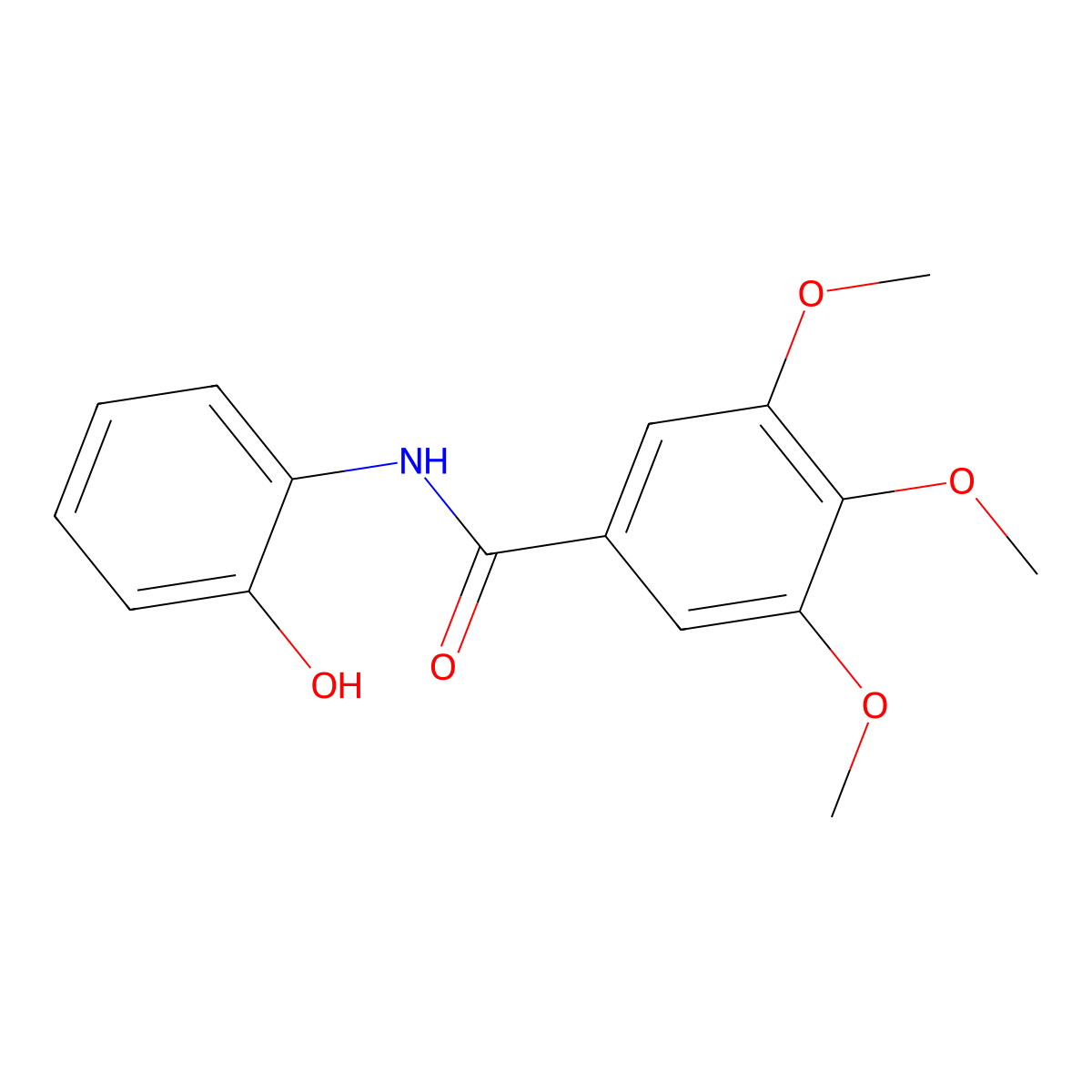 N-(2-hydroxyphenyl)-3,4,5-trimethoxybenzamide molecular structure, CAS 300826-03-3