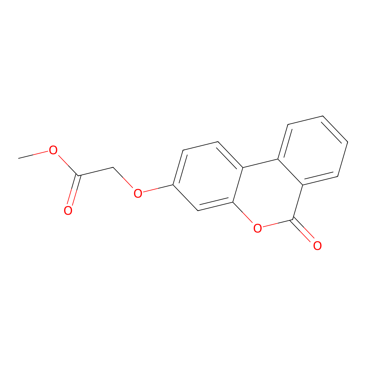 Methyl 2-(6-oxobenzo[c]chromen-3-yl)oxyacetate molecular structure, CAS 300826-40-8