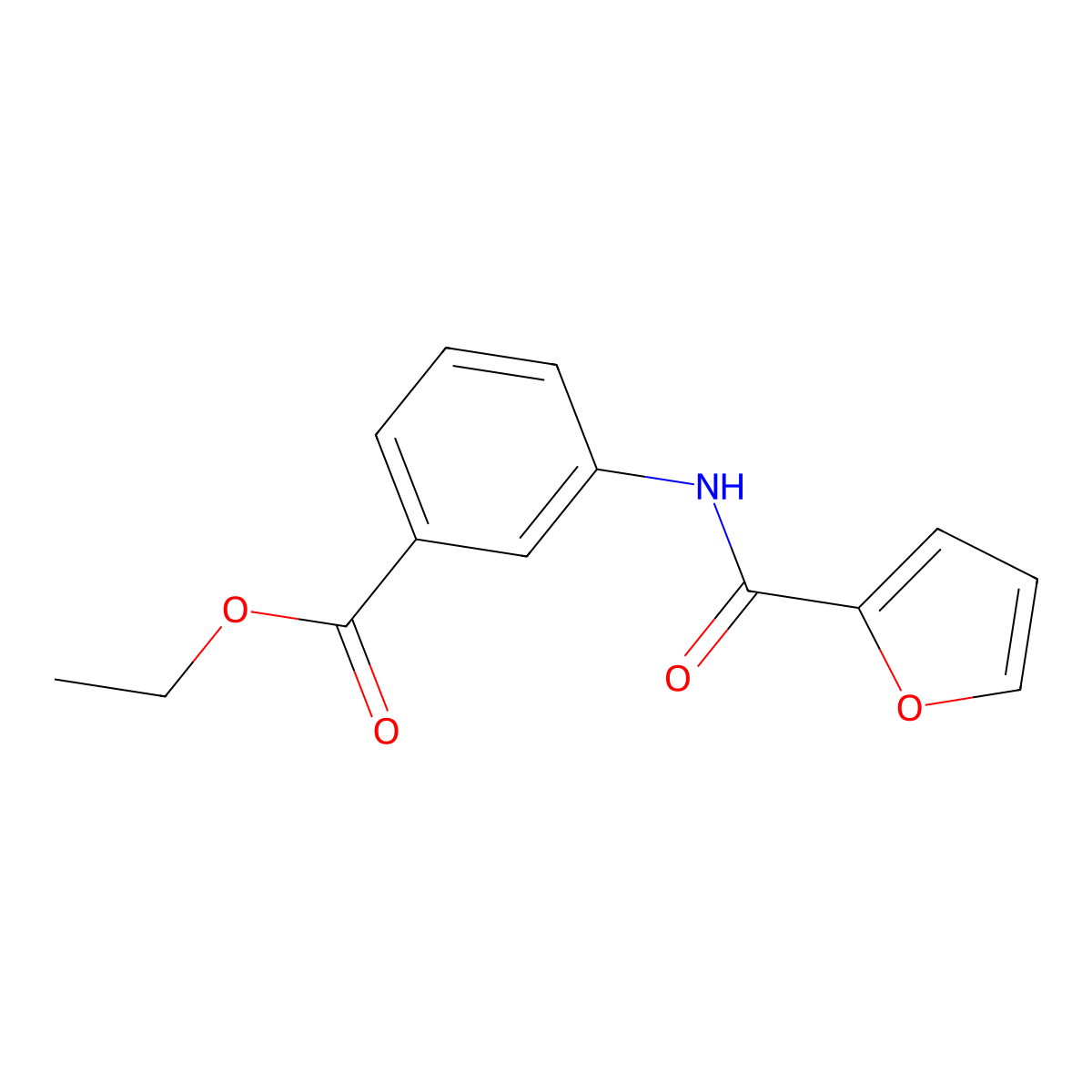 Ethyl 3-(2-furoylamino)benzoate molecular structure, CAS 300827-75-2
