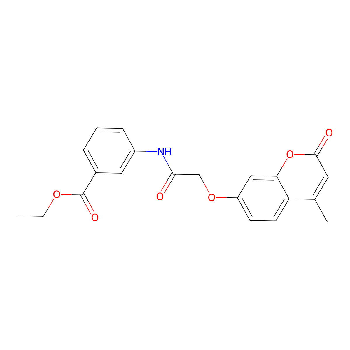 ethyl 3-({[(4-methyl-2-oxo-2H-chromen-7-yl)oxy]acetyl}amino)benzoate molecular structure, CAS 300827-88-7