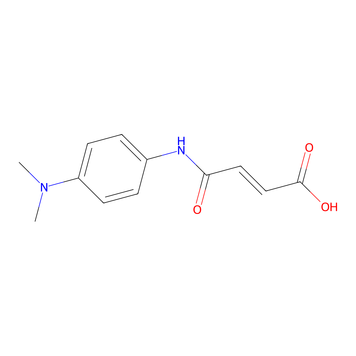 4-[4-(Dimethylamino)anilino]-4-oxobut-2-enoic acid molecular structure, CAS 300829-90-7