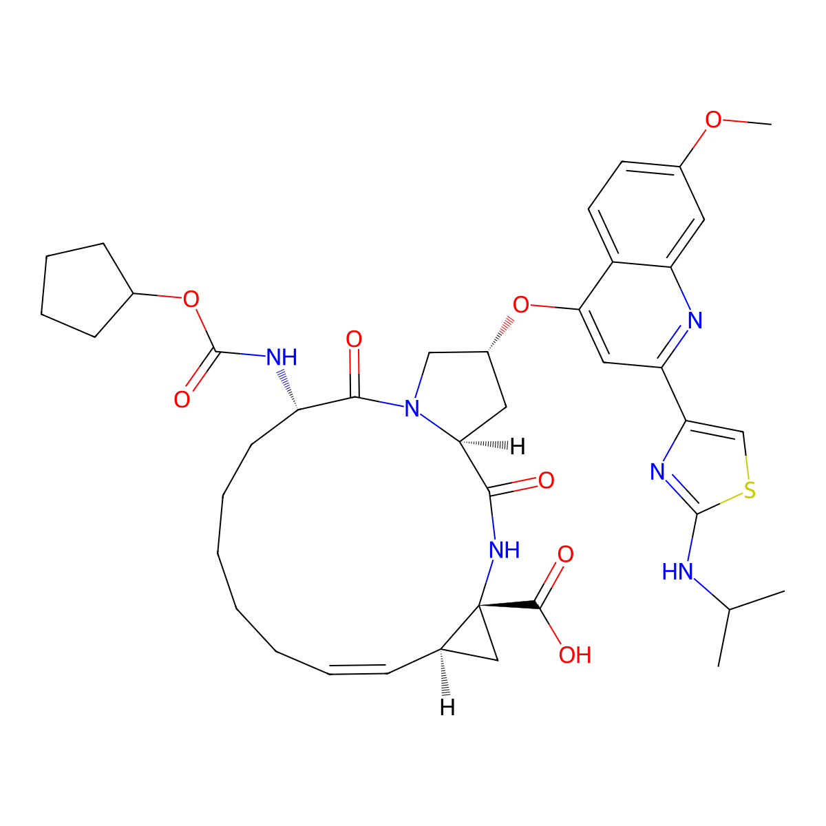 Ciluprevir molecular structure, CAS 300832-84-2