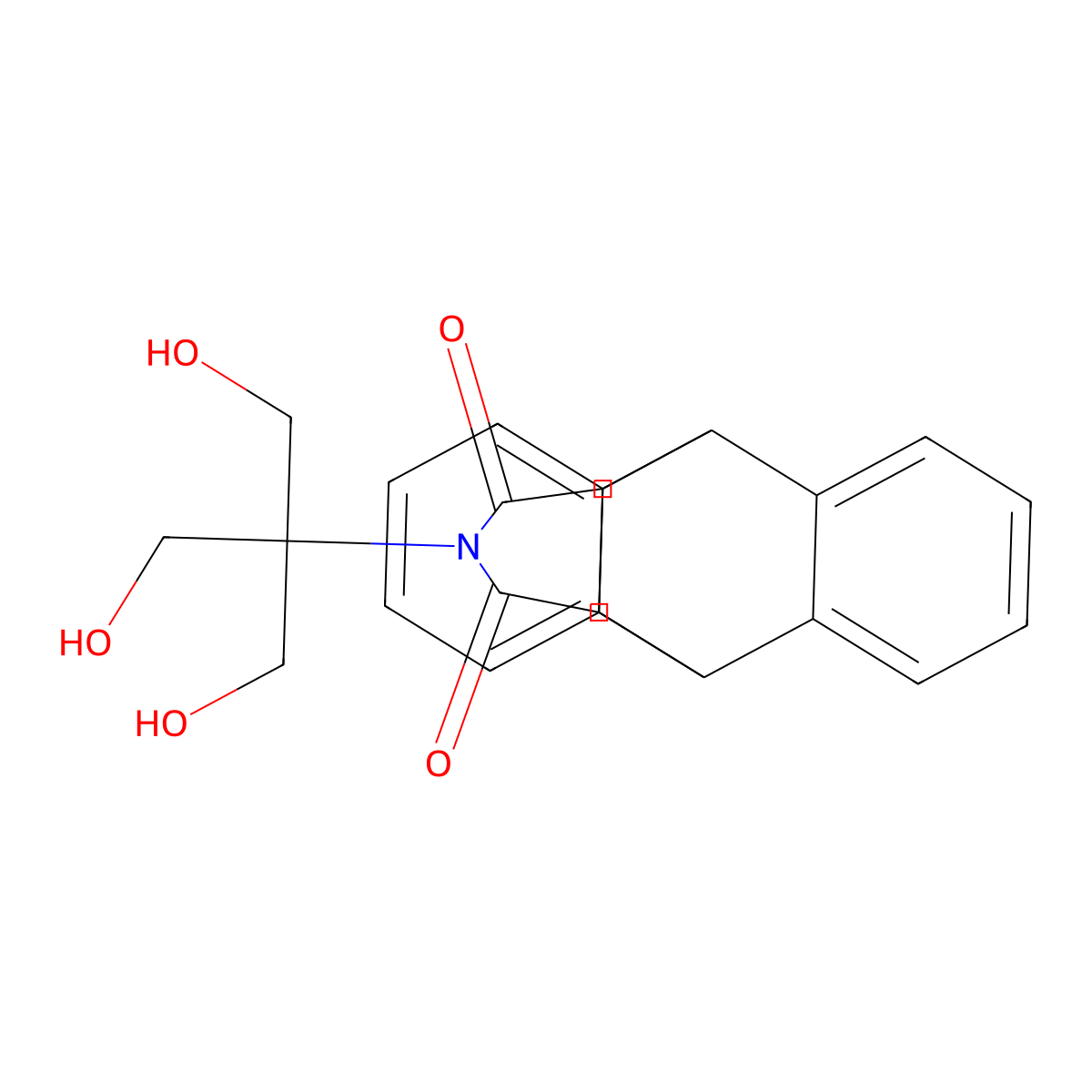13-[2-Hydroxy-1,1-bis(hydroxymethyl)ethyl]-9,10-dihydro-9,10-[3,4]pyrrolidinoanthracene-12,14-dione molecular structure, CAS 300838-53-3