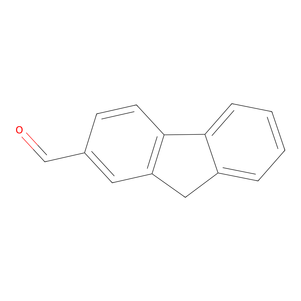 Fluorene-2-carboxaldehyde molecular structure, CAS 30084-90-3