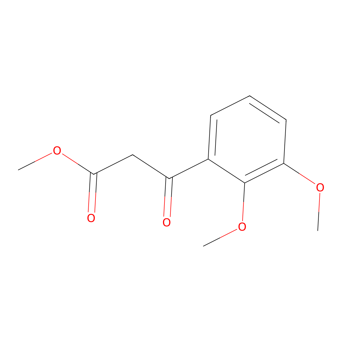 Methyl 3-(2,3-dimethoxyphenyl)-3-oxopropanoate molecular structure, CAS 300840-18-0