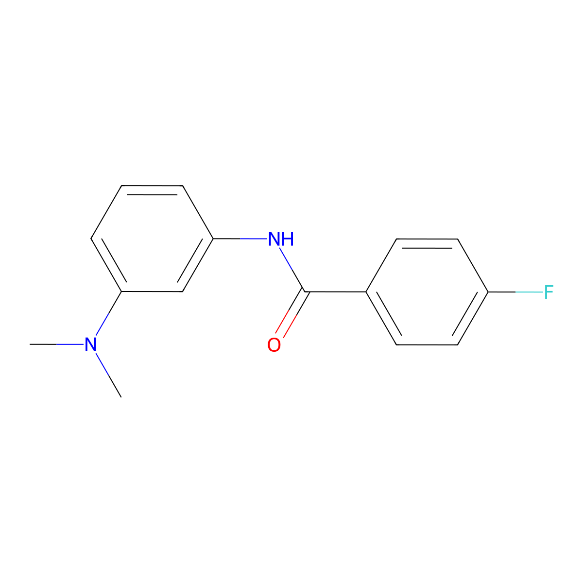 N-[3-(dimethylamino)phenyl]-4-fluorobenzamide molecular structure, CAS 300849-39-2