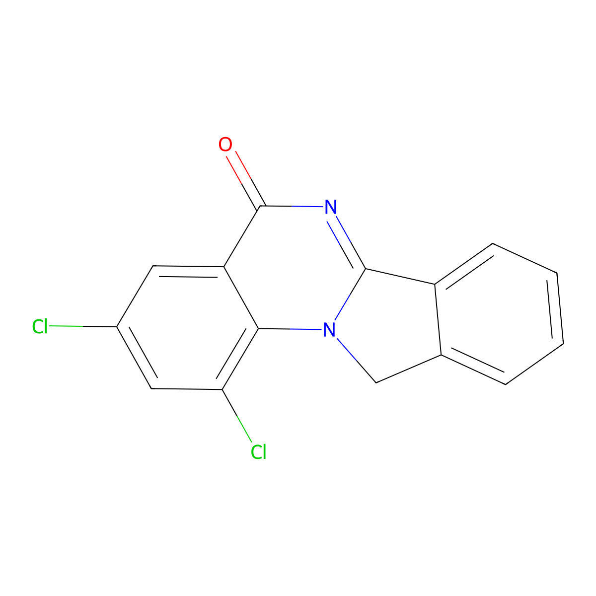 1,3-dichloroisoindolo[2,1-a]quinazolin-5(11H)-one molecular structure, CAS 300851-00-7