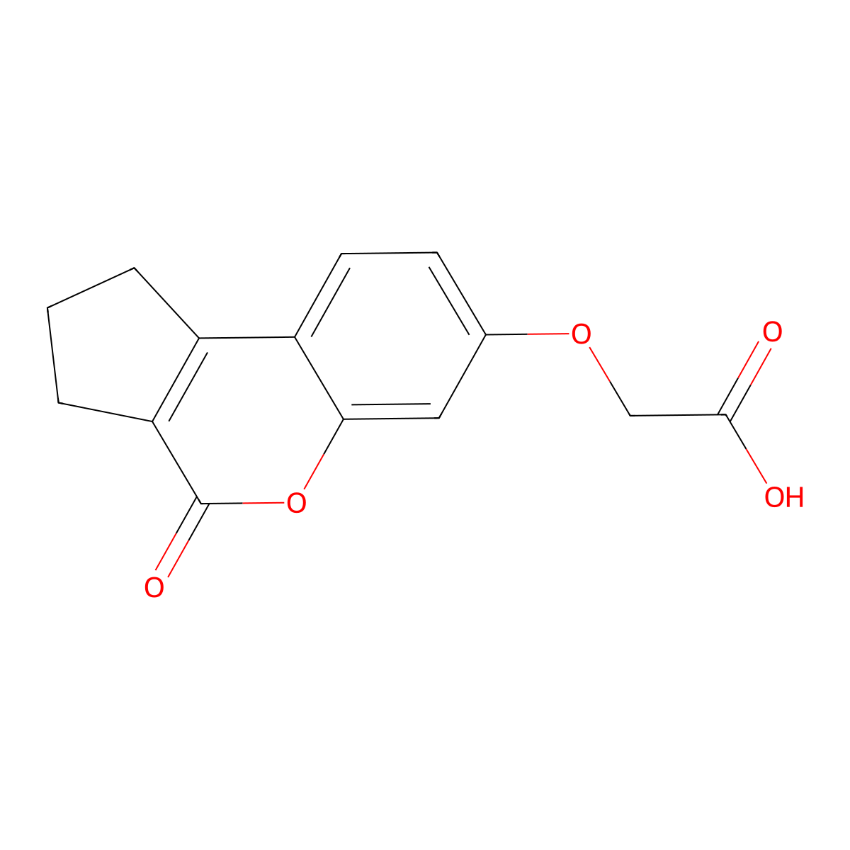 [(4-Oxo-1,2,3,4-tetrahydrocyclopenta[c]chromen-7-yl)oxy]acetic acid molecular structure, CAS 300851-12-1