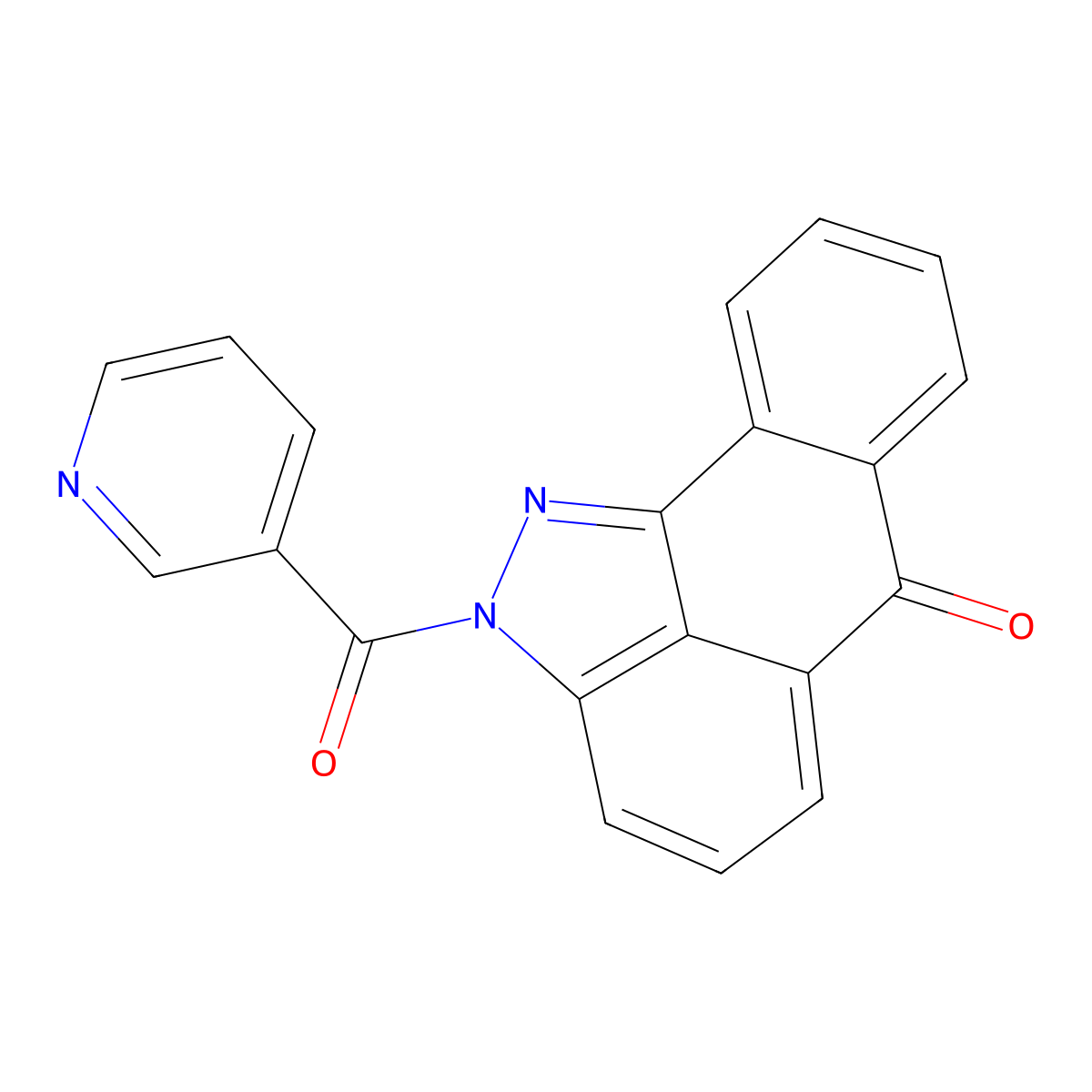 2-(3-pyridinylcarbonyl)dibenzo[cd,g]indazol-6(2H)-one molecular structure, CAS 300851-16-5