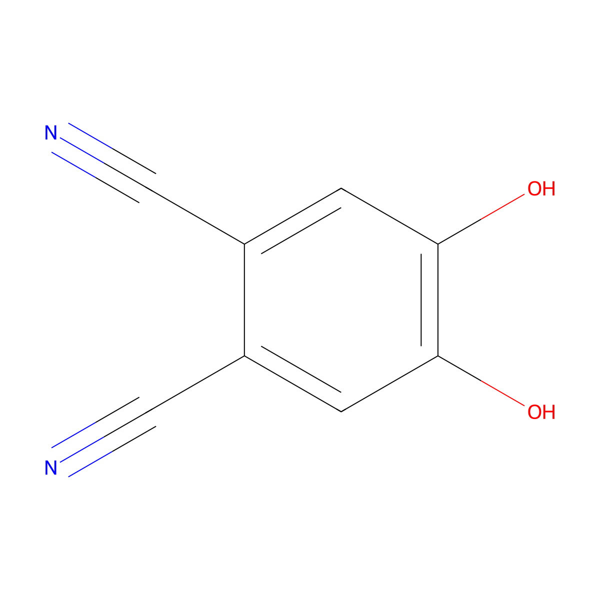 4,5-Dihydroxyphthalonitrile molecular structure, CAS 300853-66-1