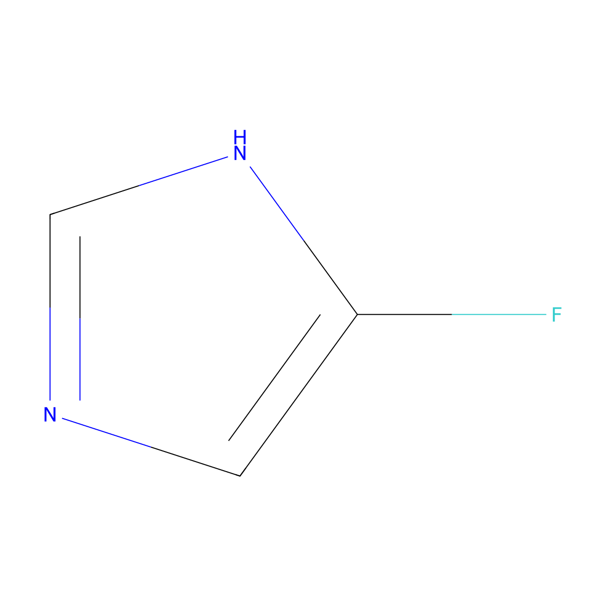 4-Fluoroimidazole molecular structure, CAS 30086-17-0