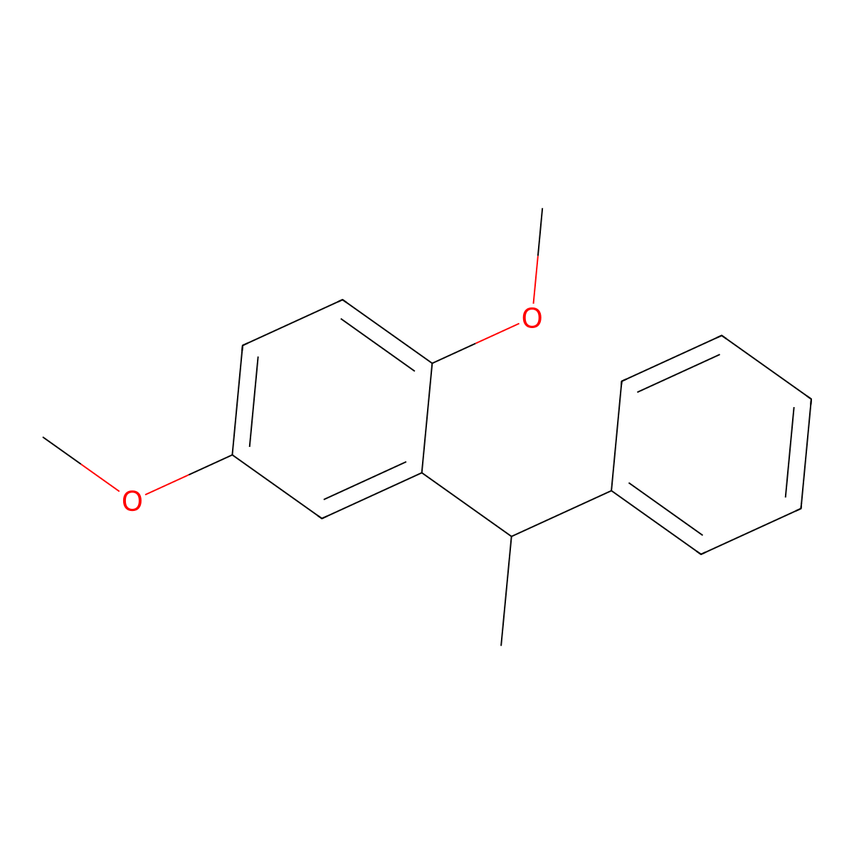1,4-Dimethoxy-2-(1-phenylethyl)benzene molecular structure, CAS 30089-62-4