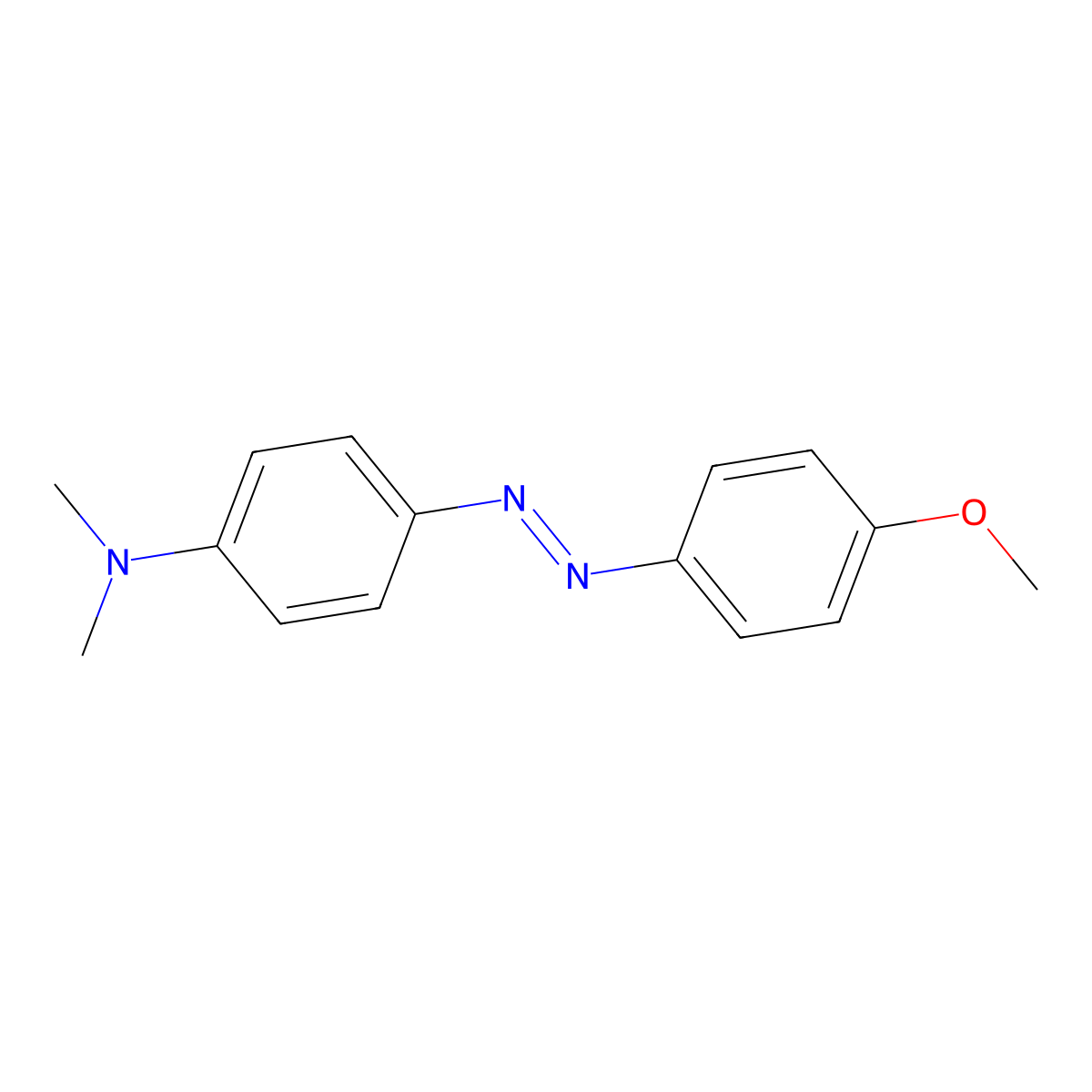 4-[2-(4-Methoxyphenyl)diazenyl]-N,N-dimethylbenzenamine molecular structure, CAS 3009-50-5