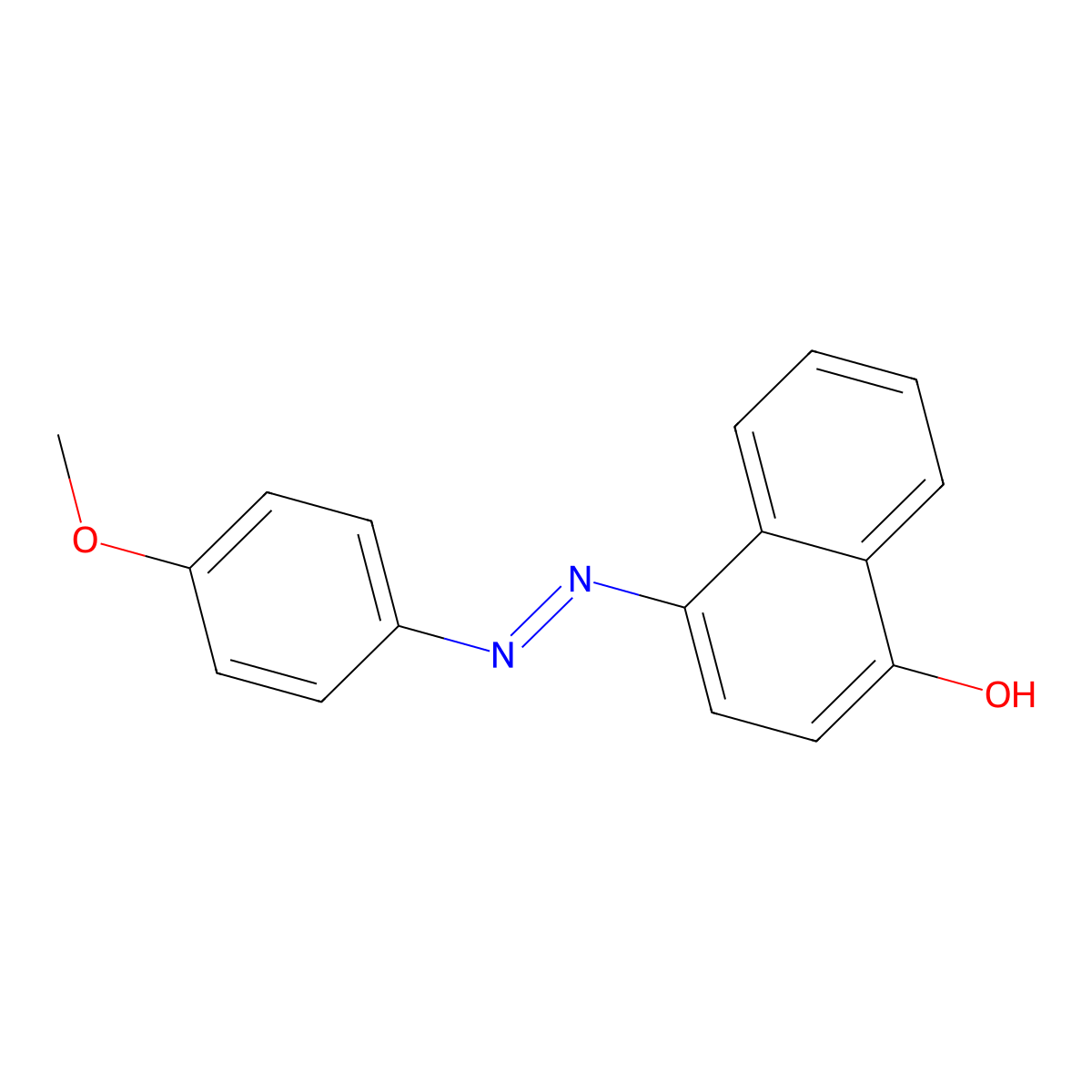 4-[(4-Methoxyphenyl)diazenyl]-1-naphthol molecular structure, CAS 3009-53-8