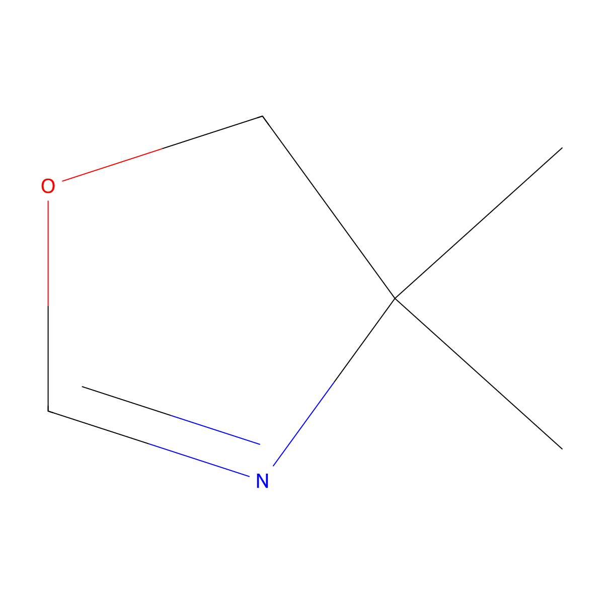 4,4-Dimethyl-2-oxazoline molecular structure, CAS 30093-99-3