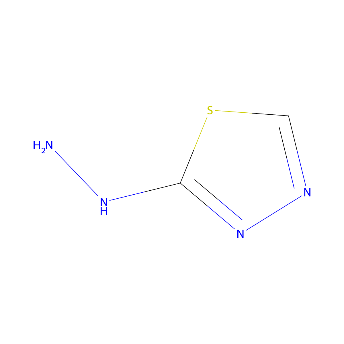 1,3,4-Thiadiazol-2-ylhydrazine molecular structure, CAS 30094-47-4