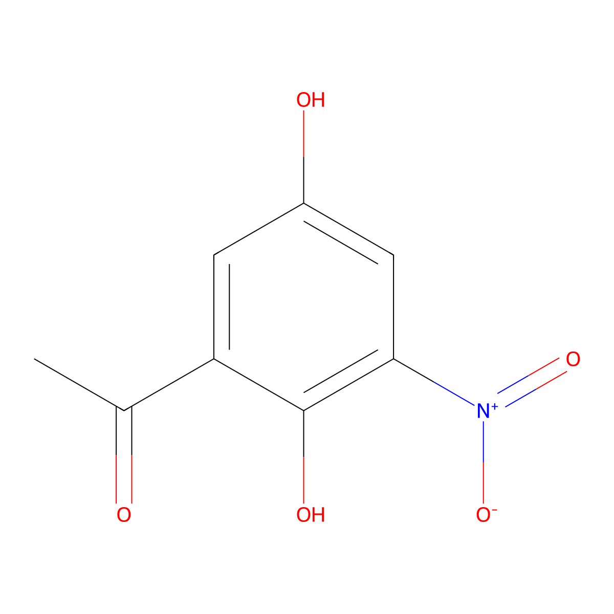 1-(2,5-Dihydroxy-3-nitrophenyl)ethanone molecular structure, CAS 30095-74-0