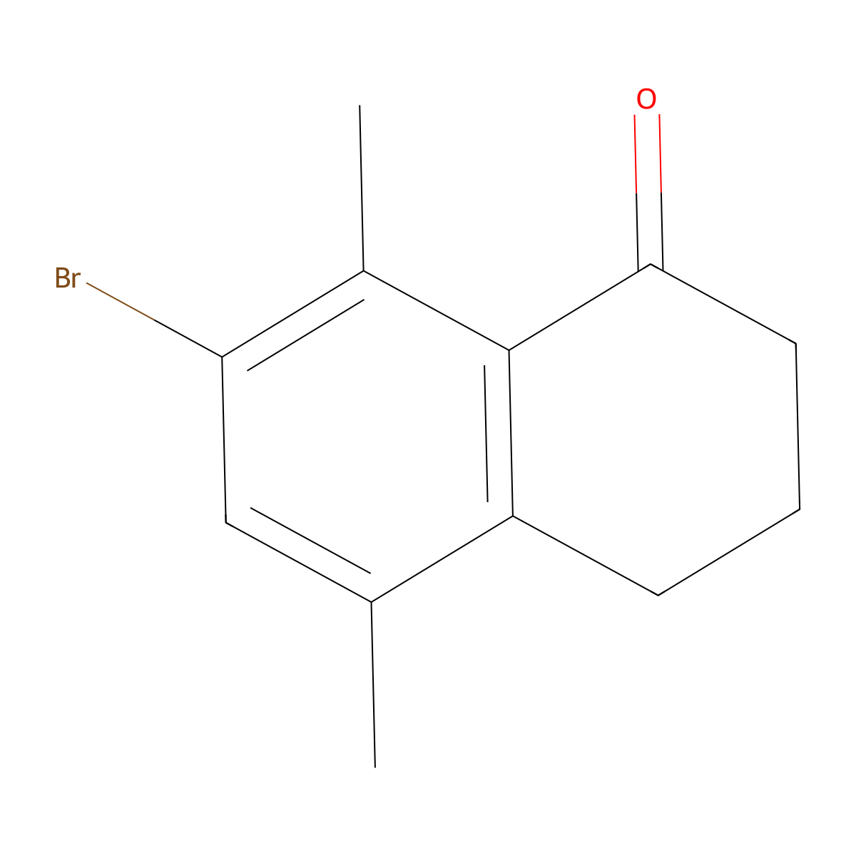 7-Bromo-5,8-dimethyl-3,4-dihydronaphthalen-1(2H)-one molecular structure, CAS 30098-36-3