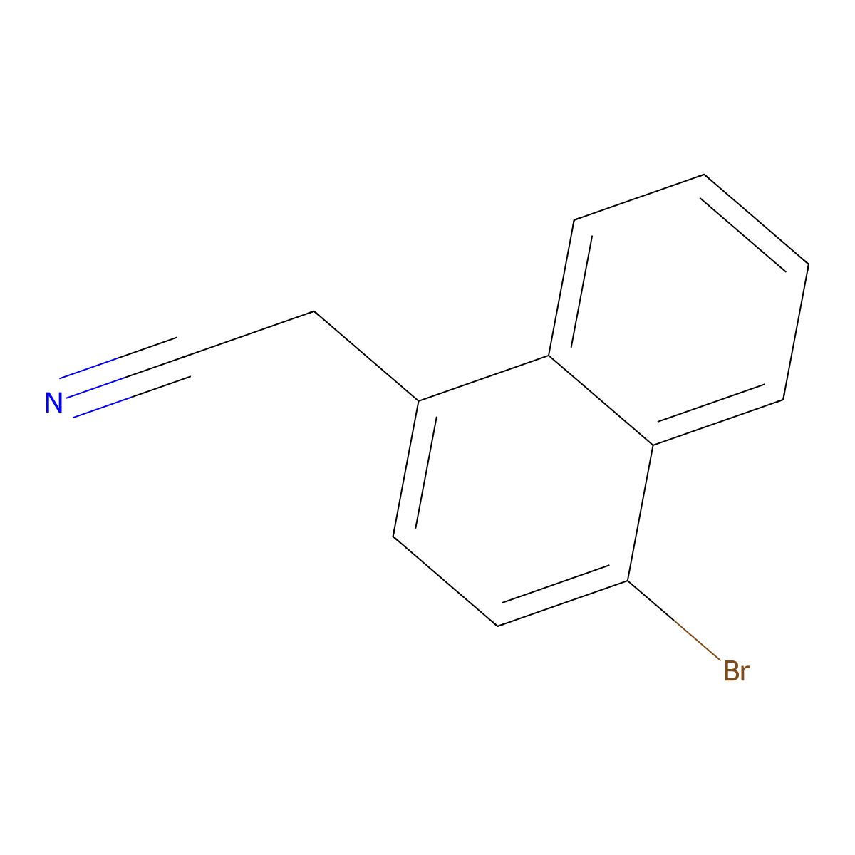 2-(4-Bromonaphthalen-1-yl)acetonitrile molecular structure, CAS 30098-50-1