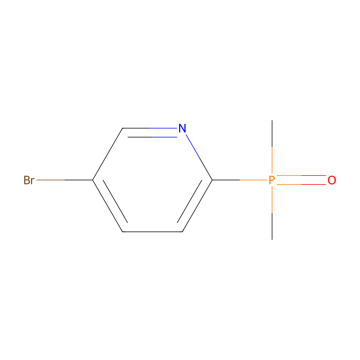 (5-Bromopyridin-2-YL)dimethylphosphine oxide molecular structure, CAS 3009838-49-4