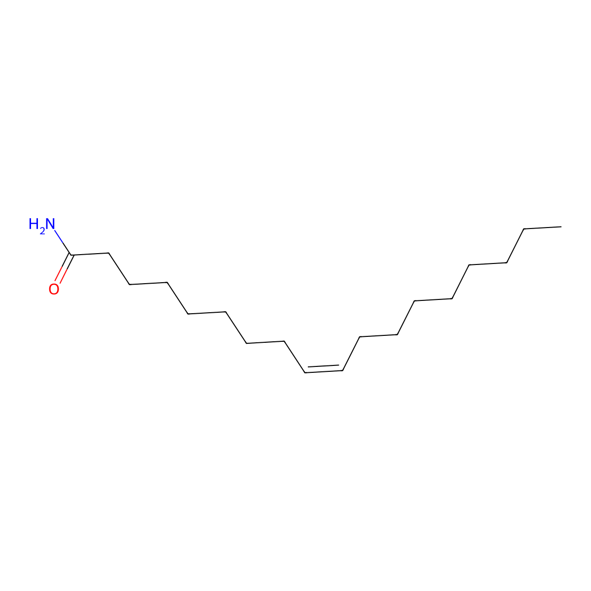 Oleamide molecular structure, CAS 301-02-0