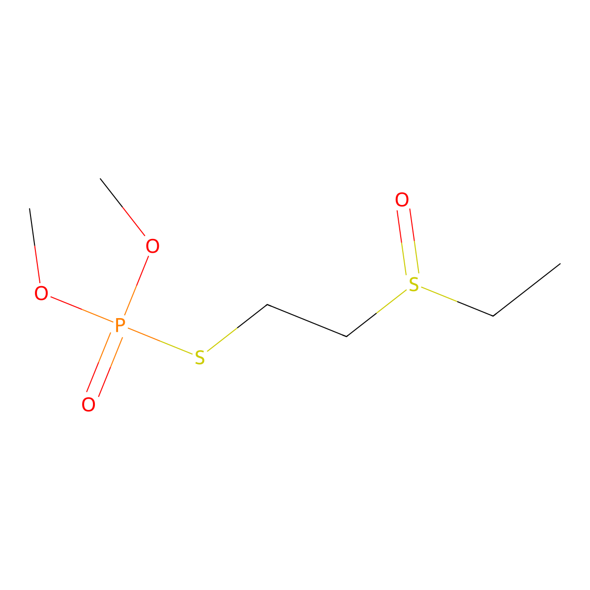 Oxydemeton-methyl molecular structure, CAS 301-12-2