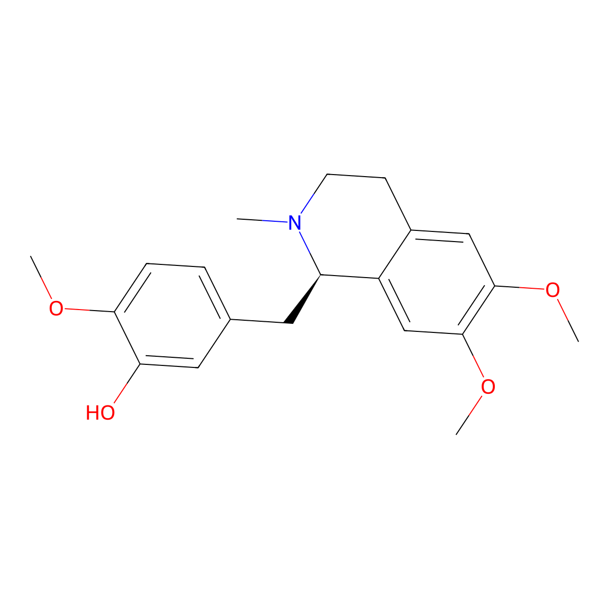 Laudanidine molecular structure, CAS 301-21-3