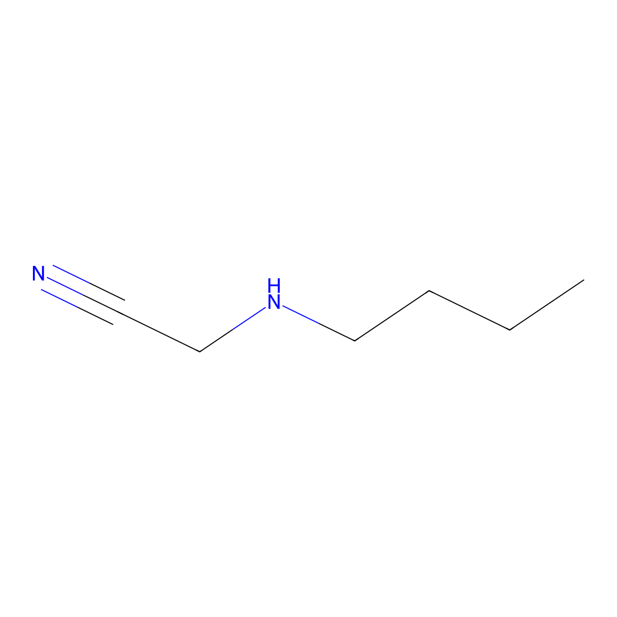 (Butylamino)acetonitrile molecular structure, CAS 3010-04-6