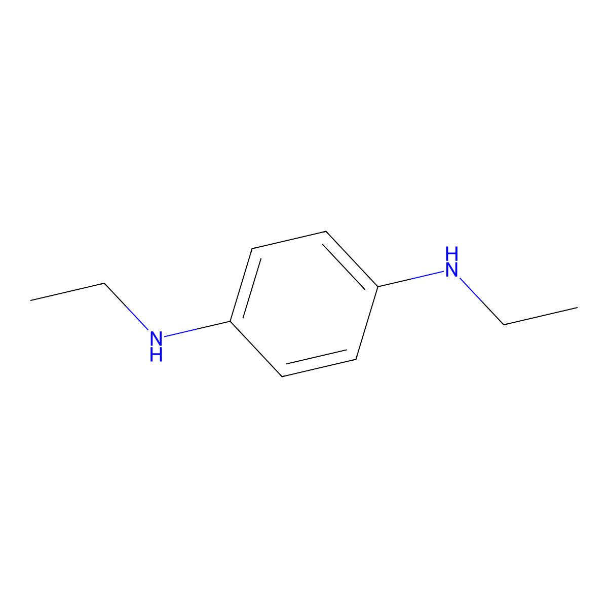 N,N'-Diethyl-p-phenylenediamine molecular structure, CAS 3010-30-8