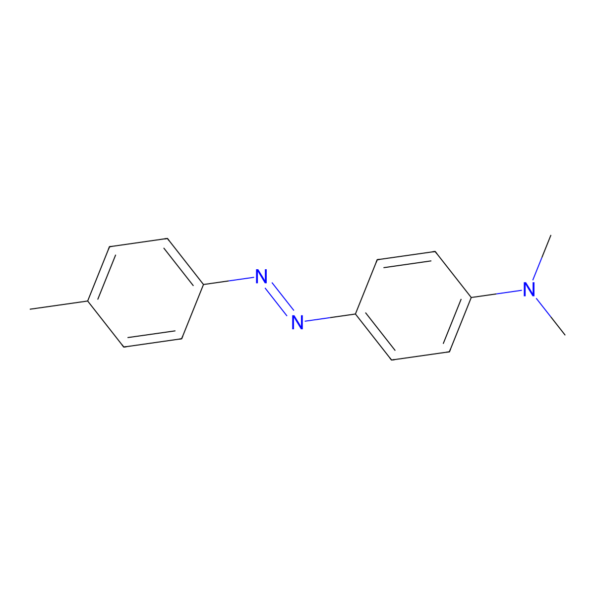 4'-Methyl-p-dimethylaminoazobenzene molecular structure, CAS 3010-57-9