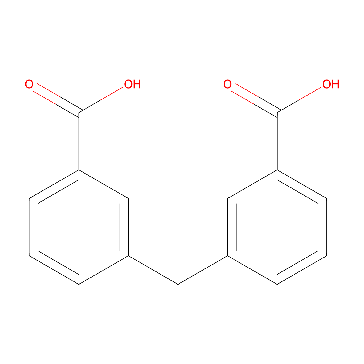 3,3'-Methanediyldibenzoic acid molecular structure, CAS 3010-83-1