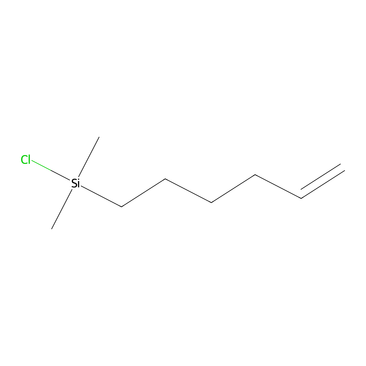 5-Hexenyldimethylchlorosilane molecular structure, CAS 30102-73-9
