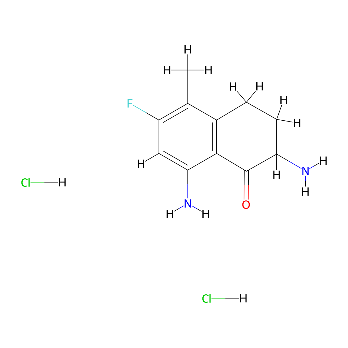 Exatecan Intermediate 4 (dihydrochloride) molecular structure, CAS 3010287-06-3