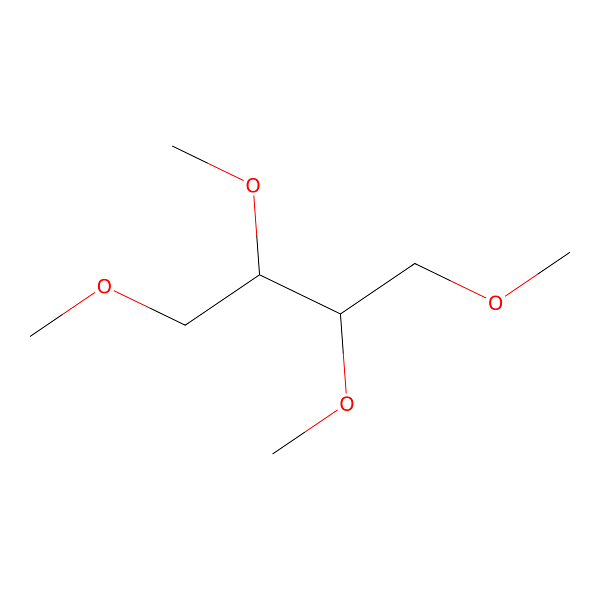 1,2,3,4-Tetramethoxybutane molecular structure, CAS 3011-85-6