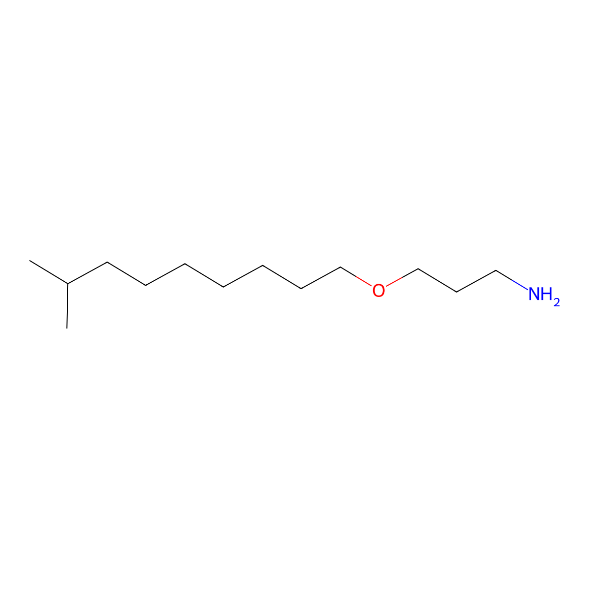 1-Propanamine, 3-(isodecyloxy)- molecular structure, CAS 30113-45-2