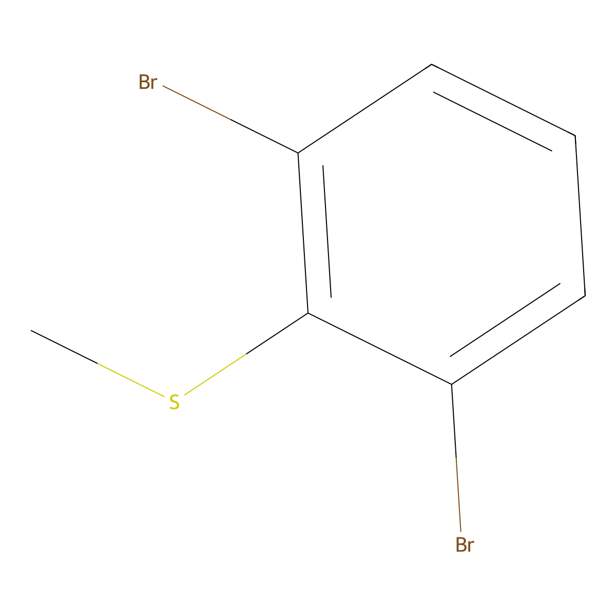 1,3-Dibromo-2-(methylthio)benzene molecular structure, CAS 301151-74-6