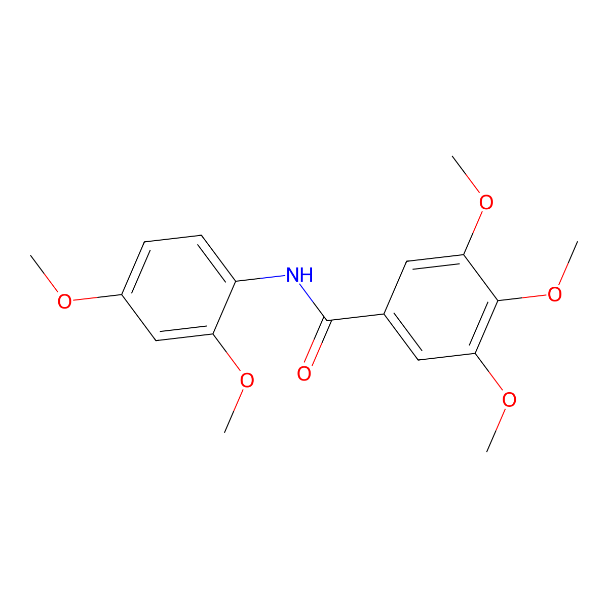 N-(2,4-Dimethoxyphenyl)-3,4,5-trimethoxybenzamide molecular structure, CAS 301157-78-8