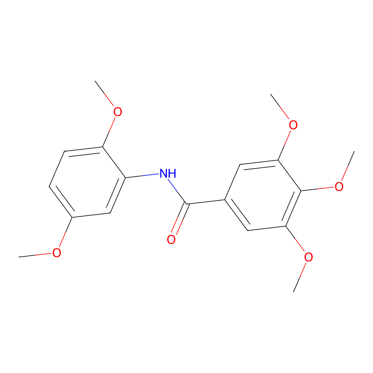 N-(2,5-Dimethoxyphenyl)-3,4,5-trimethoxybenzamide molecular structure, CAS 301157-79-9