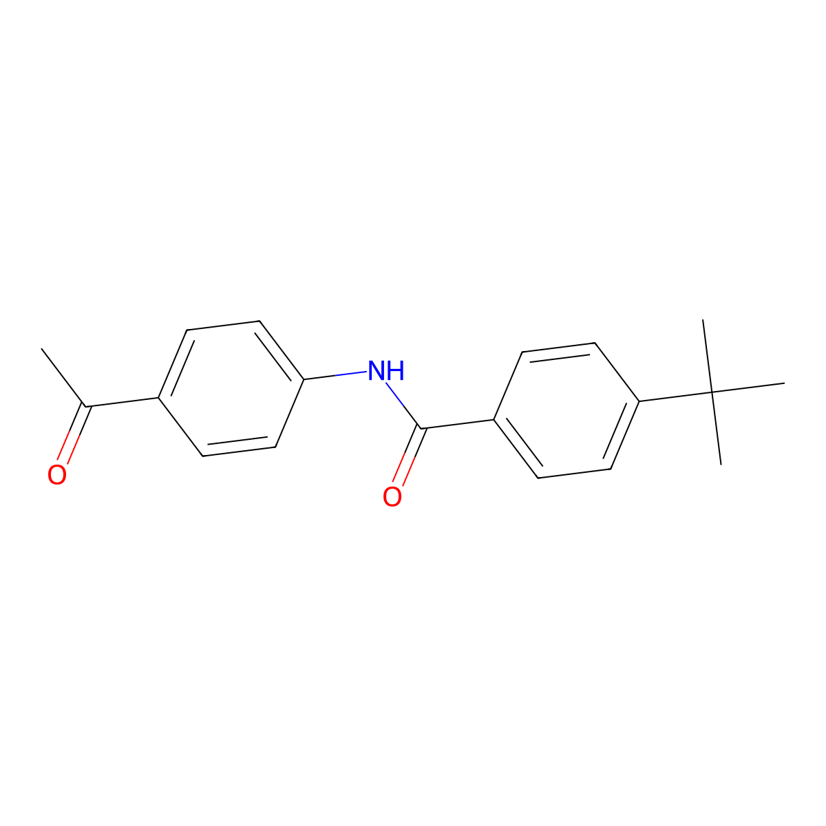 N-(4-acetylphenyl)-4-tert-butylbenzamide molecular structure, CAS 301157-92-6