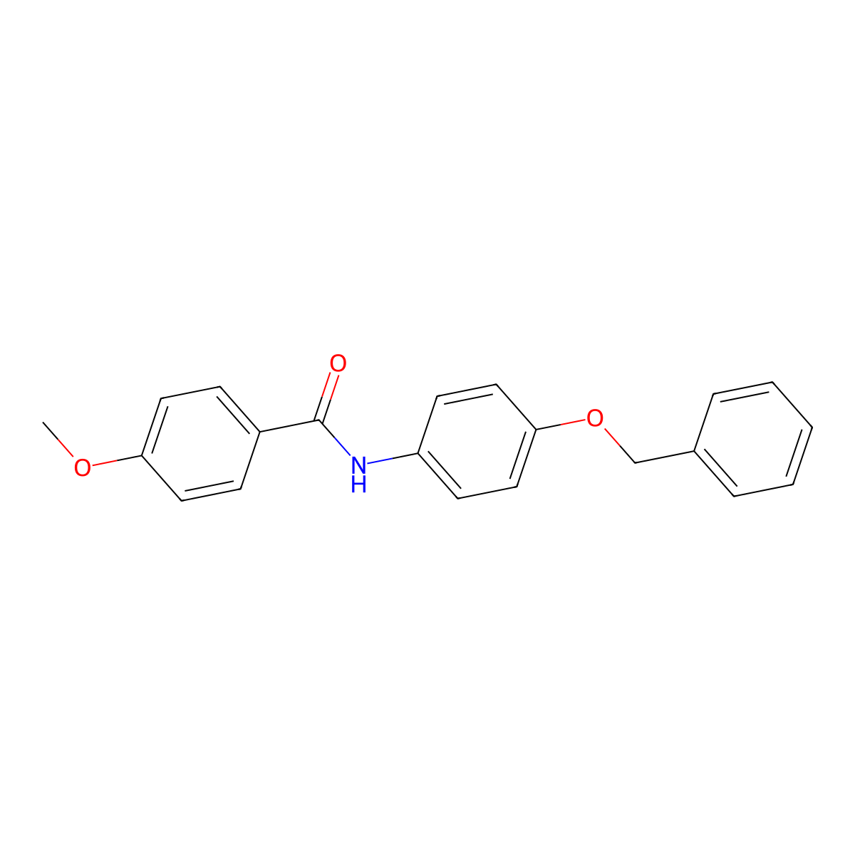 N-[4-(benzyloxy)phenyl]-4-methoxybenzamide molecular structure, CAS 301157-97-1