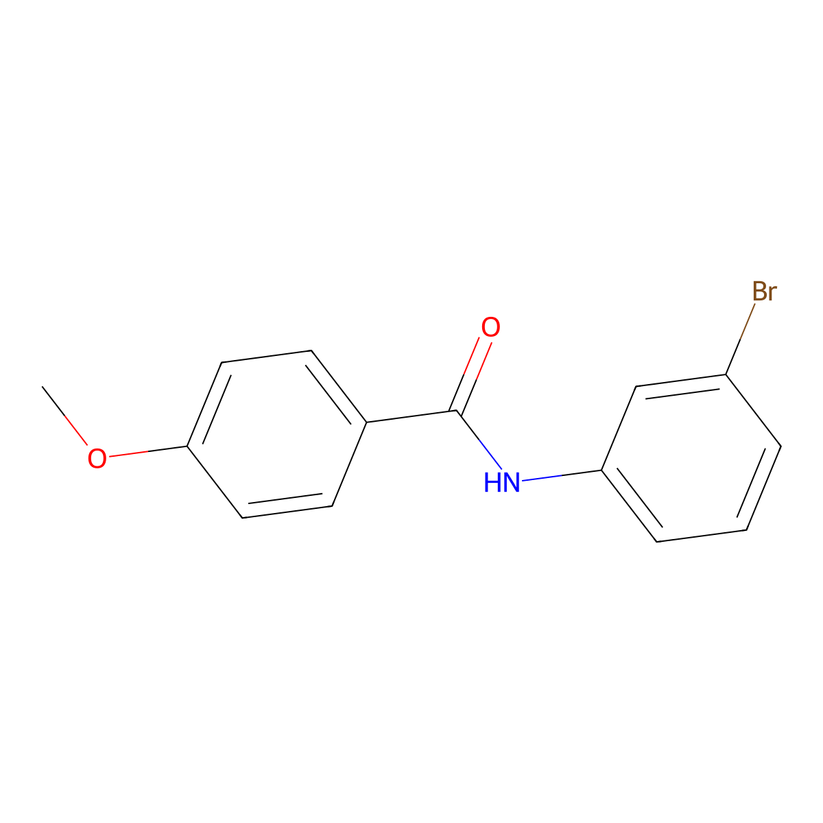 N-(3-bromophenyl)-4-methoxybenzamide molecular structure, CAS 301158-03-2