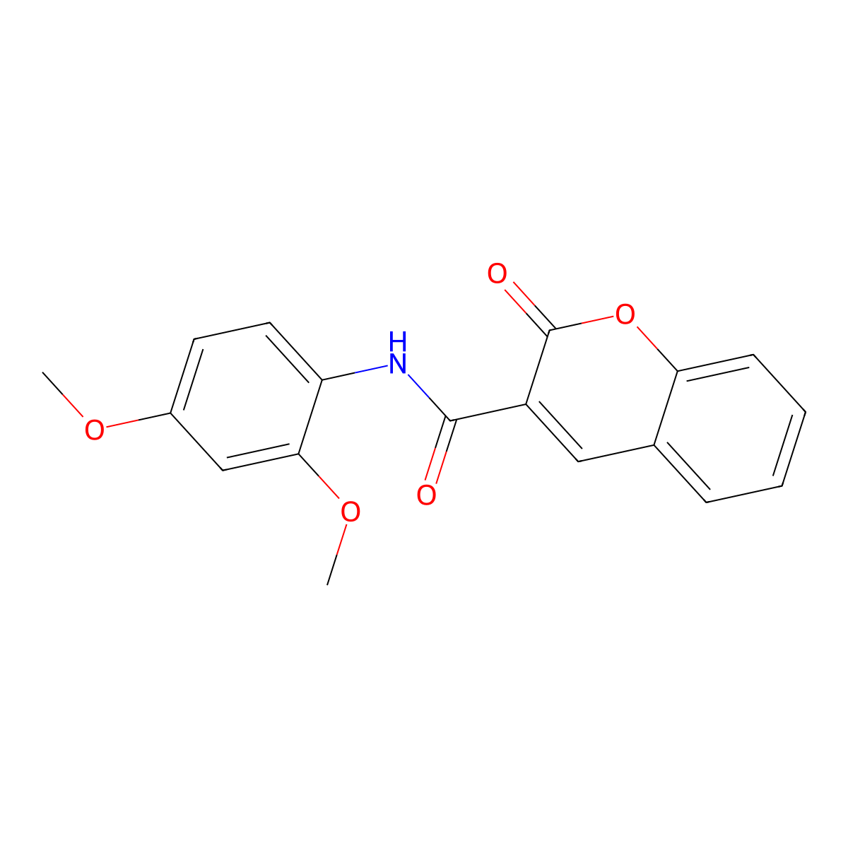 N-(2,4-dimethoxyphenyl)-2-oxo-2H-chromene-3-carboxamide molecular structure, CAS 301159-76-2