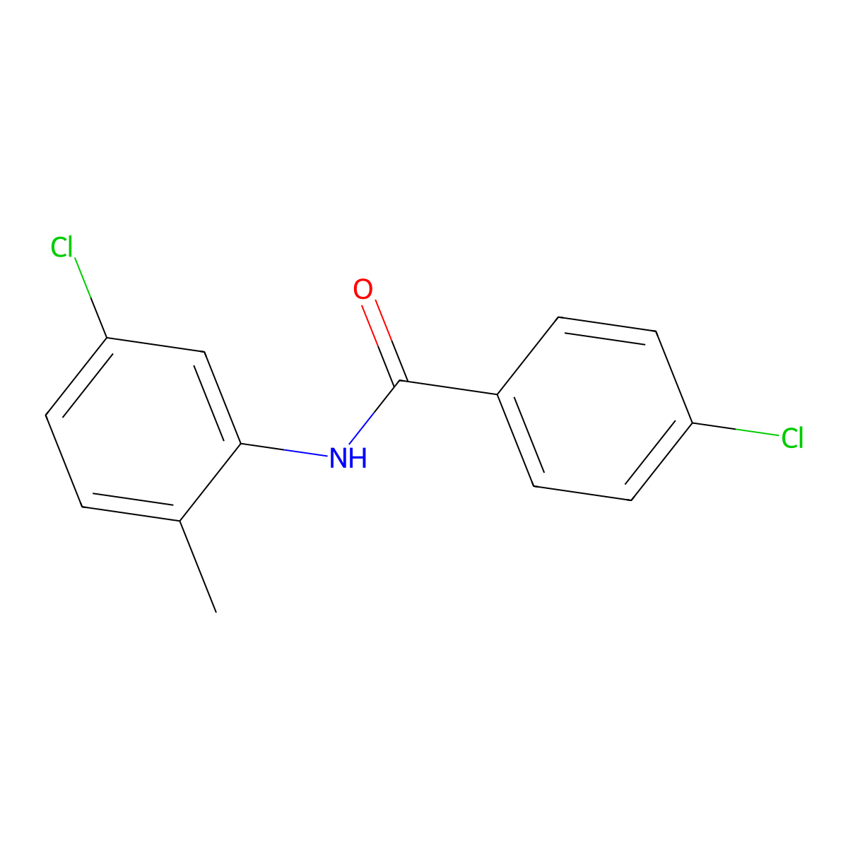 4-chloro-N-(5-chloro-2-methylphenyl)benzamide molecular structure, CAS 301159-93-3