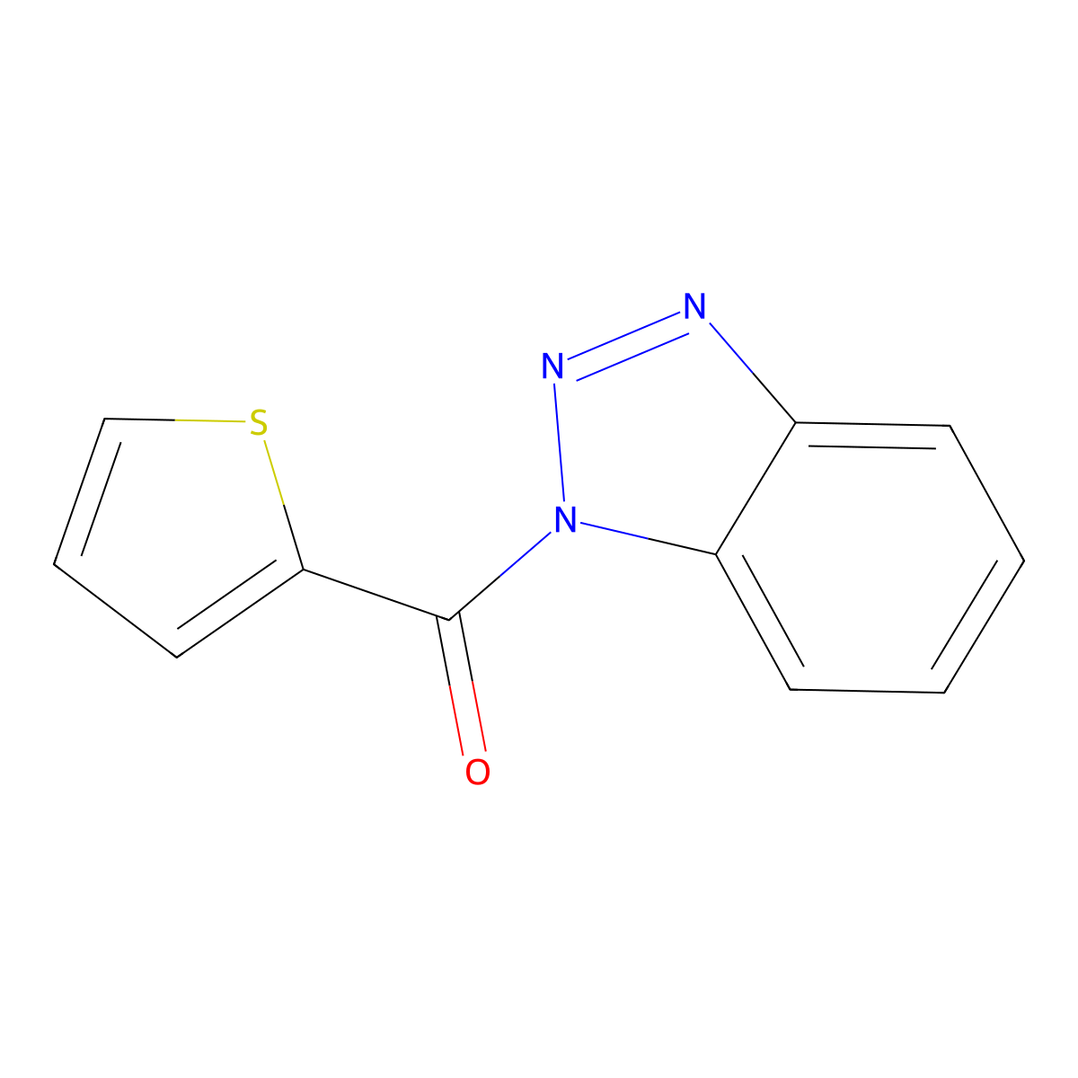 1-(2-Thienylcarbonyl)-1H-benzotriazole molecular structure, CAS 301164-69-2