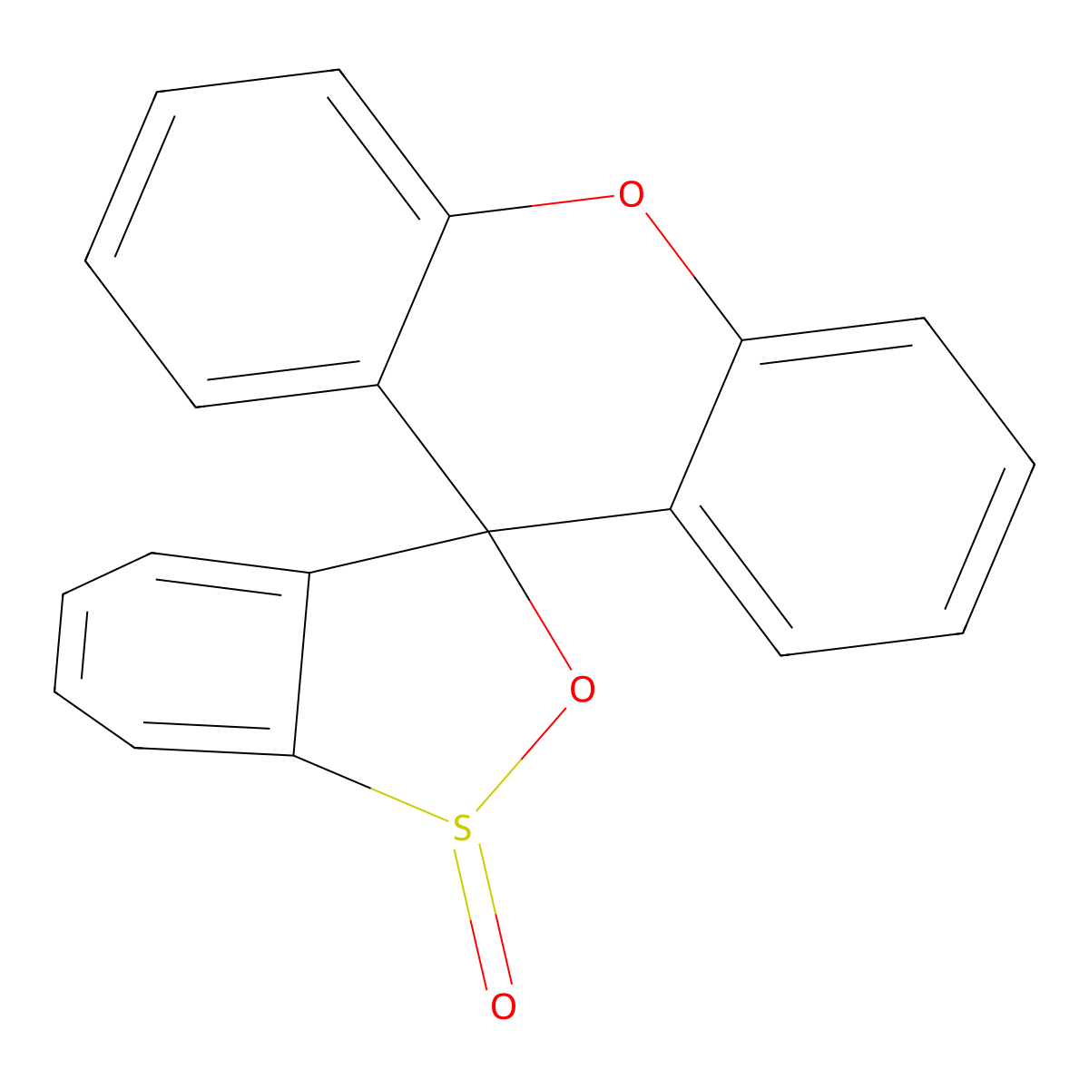 Spiro[2,1-benzoxathiole-3,9'-xanthene]-1-one molecular structure, CAS 301164-82-9