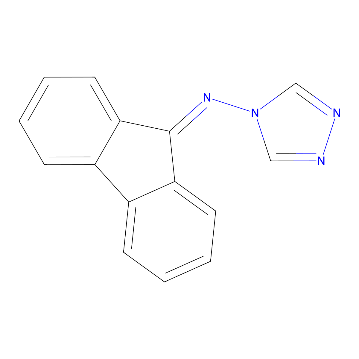 N-(1,2,4-triazol-4-yl)fluoren-9-imine molecular structure, CAS 301169-30-2