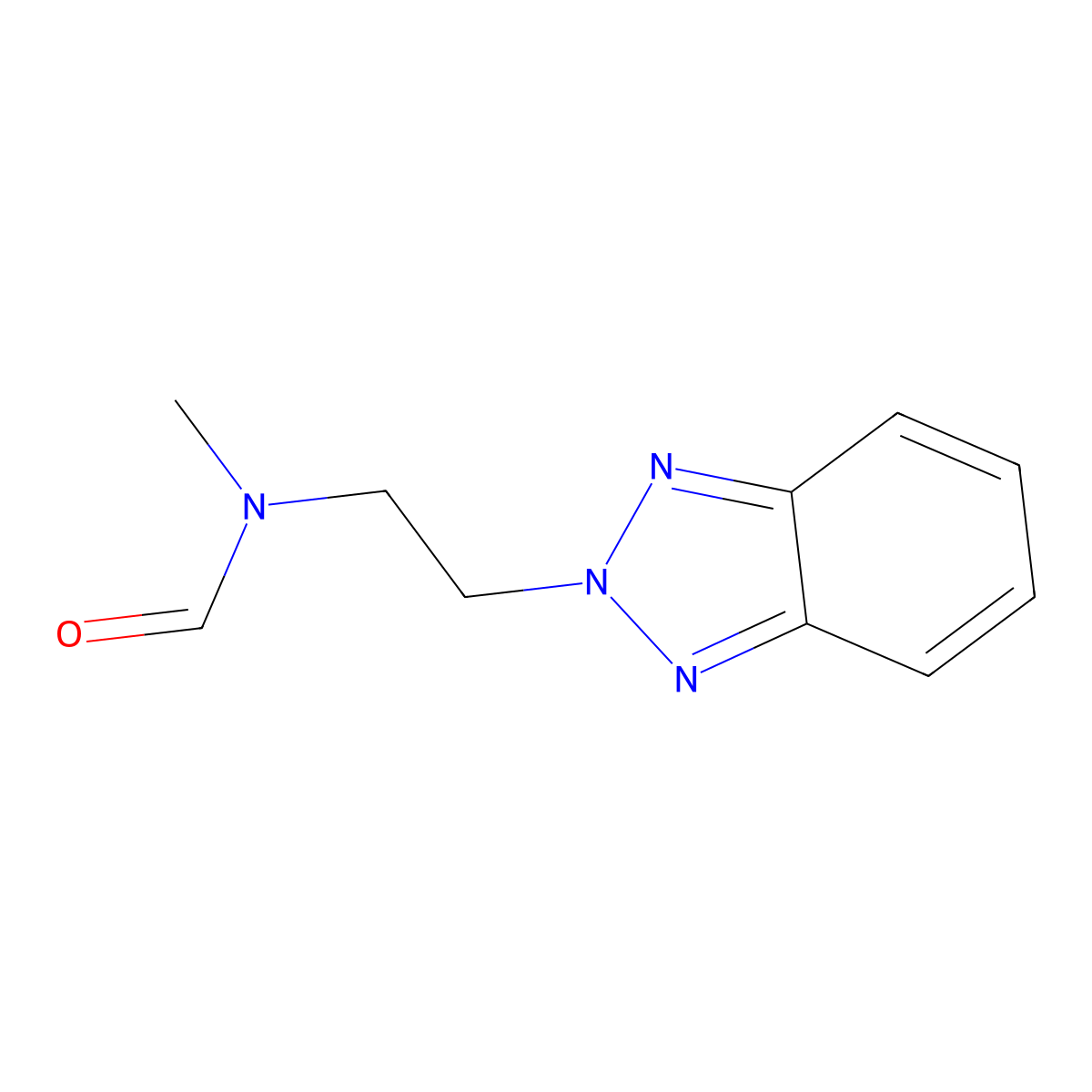 N-[2-(2H-1,2,3-Benzotriazol-2-yl)ethyl]-N-methylformamide molecular structure, CAS 301170-70-7